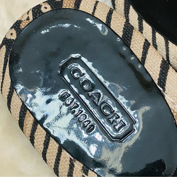 Coach Black and Tan Women's Sandals - Picture 3 of 6